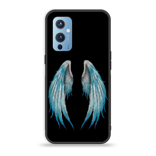 OnePlus 9 - Angel Wings Design 4 - Premium Printed Glass soft Bumper shock Proof Case CS-16938