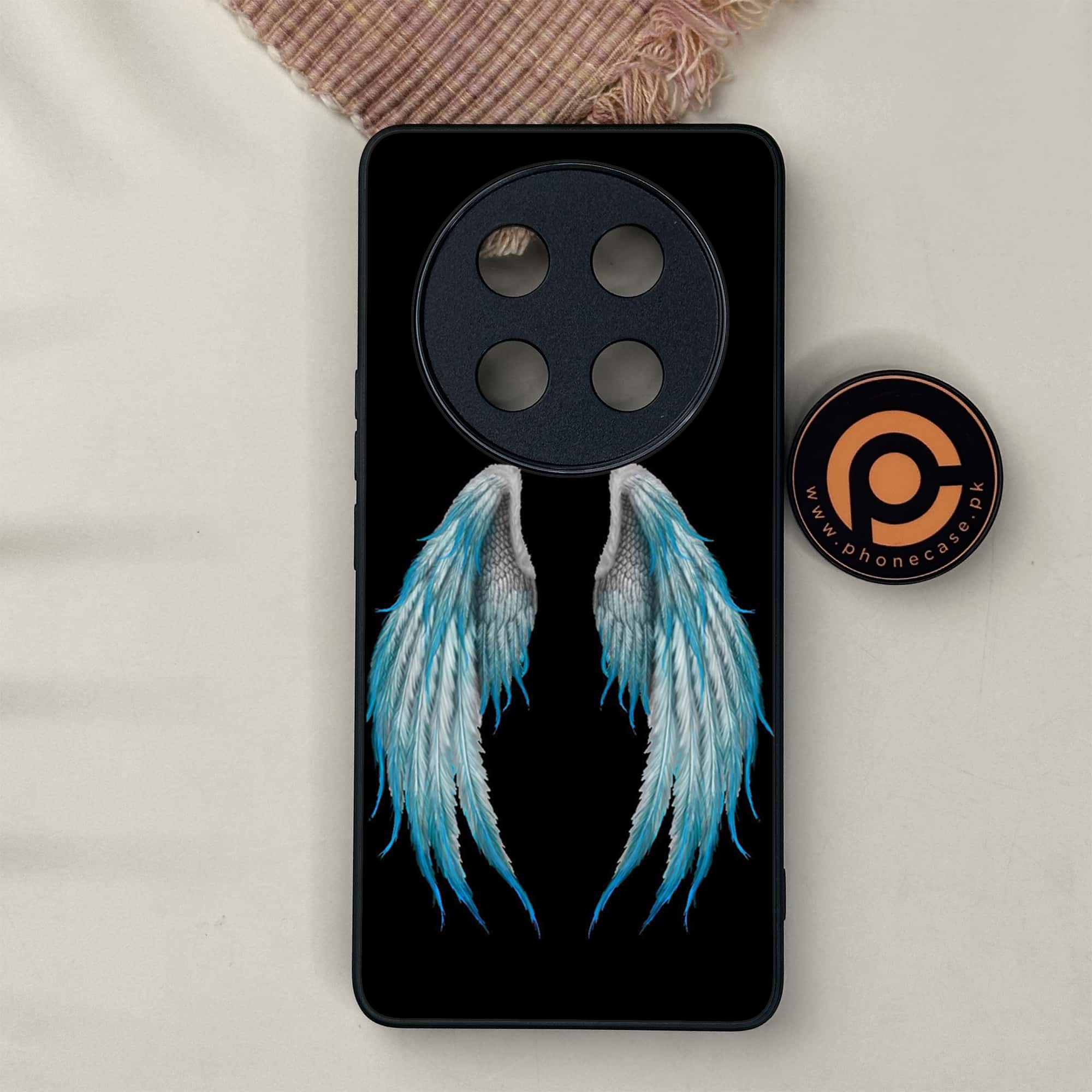 Honor X9c 5G - Angel Wings Series - Premium Metal Printed soft Bumper shock Proof Case