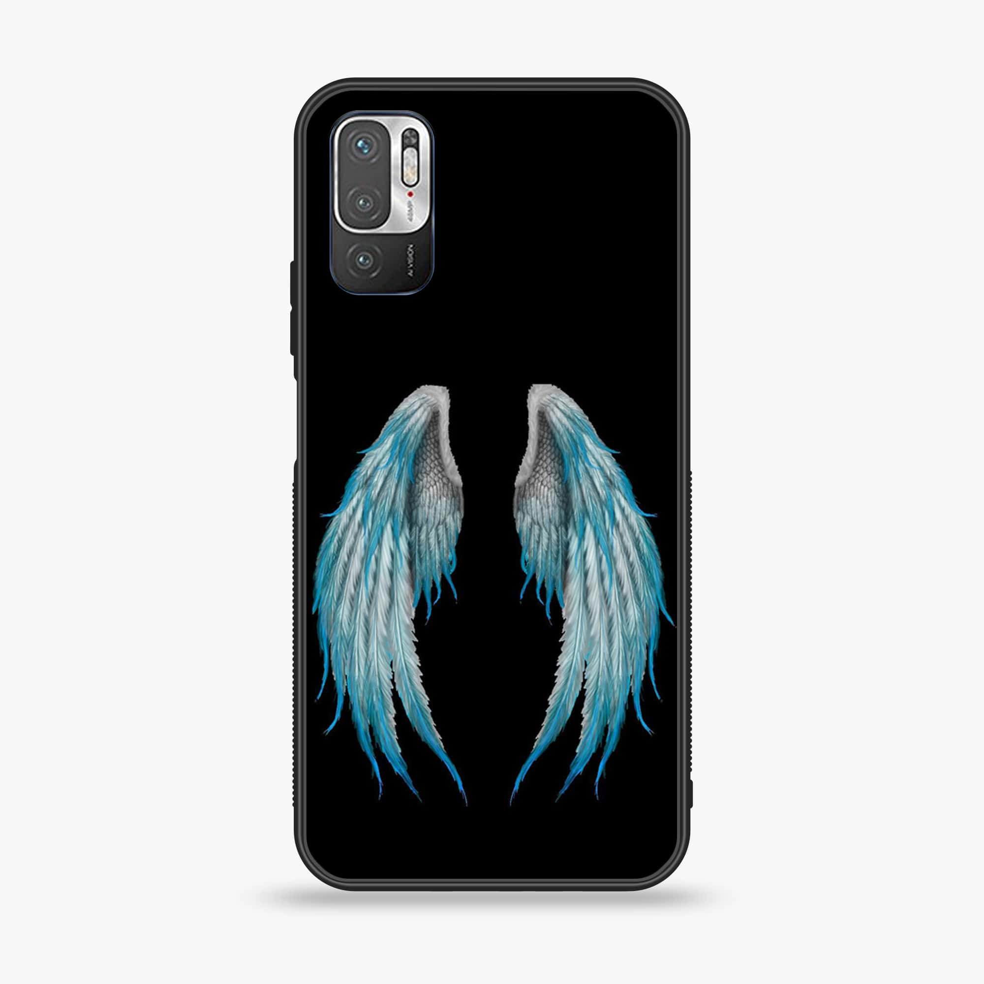 Xiaomi Redmi Note 10 5G - Angel Wings Series - Premium Printed Glass soft Bumper shock Proof Case