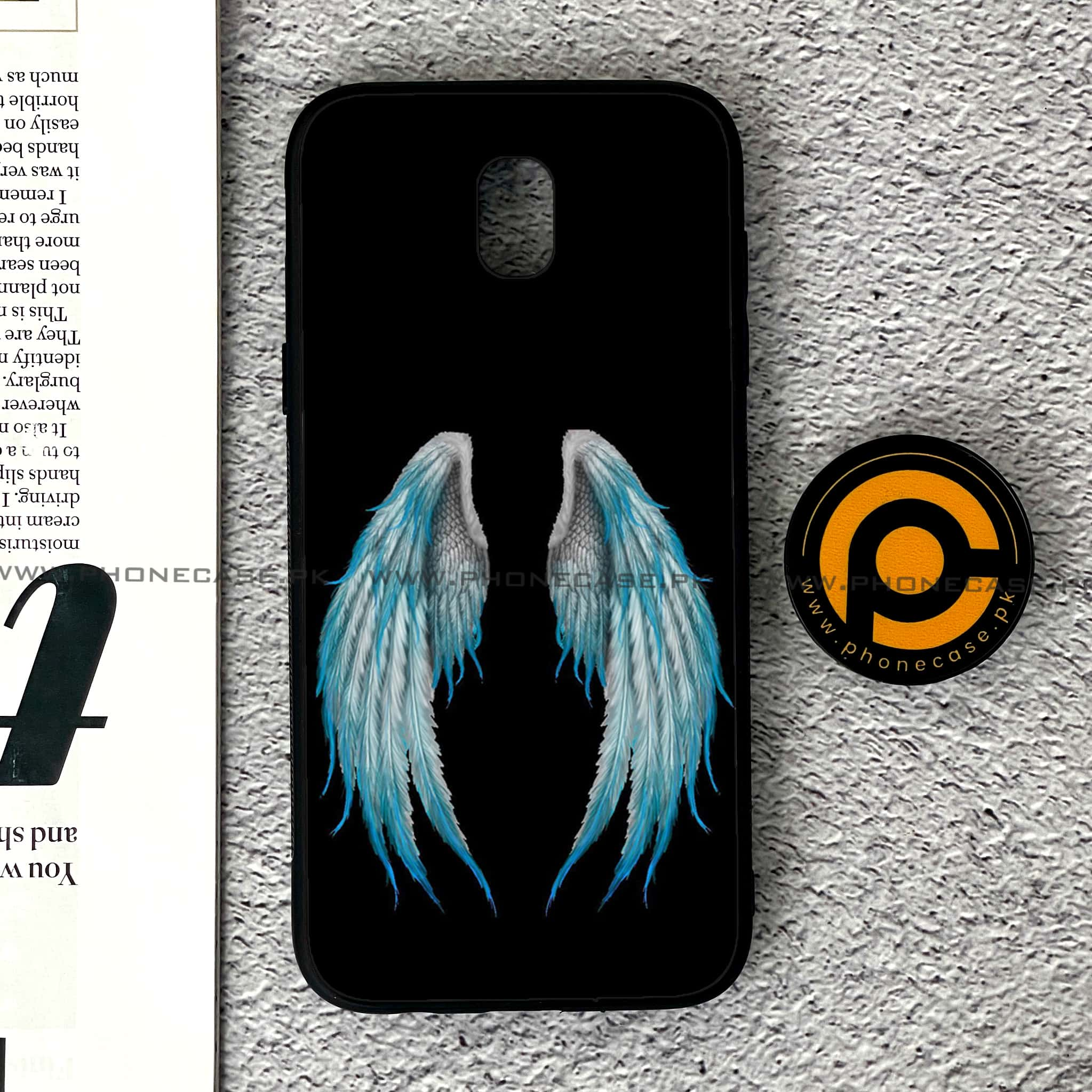 Samsung Galaxy J5 Pro 2017 - Angel Wings Series - Premium Printed Metal soft Bumper shock Proof Case