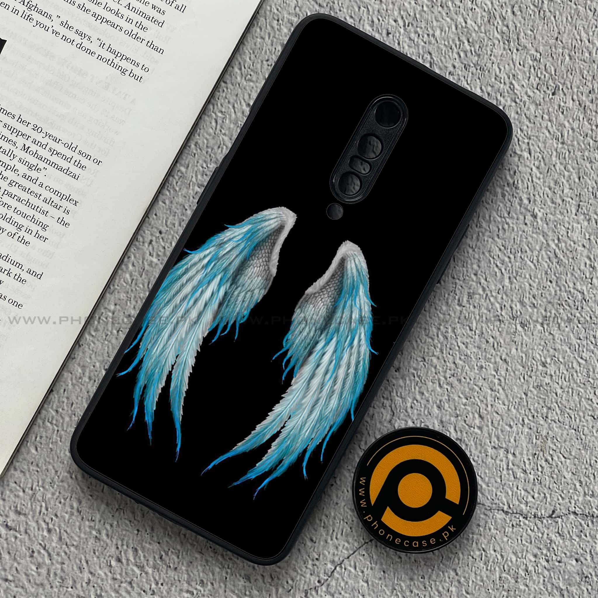 OnePlus 7 Pro - Angel Wings Series - Premium Printed Glass soft Bumper shock Proof Case