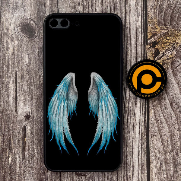 iPhone 7 Plus / 8 Plus  - Angel Wings Design 4 - Premium Metal Printed soft Bumper shock Proof Case CS-7961
