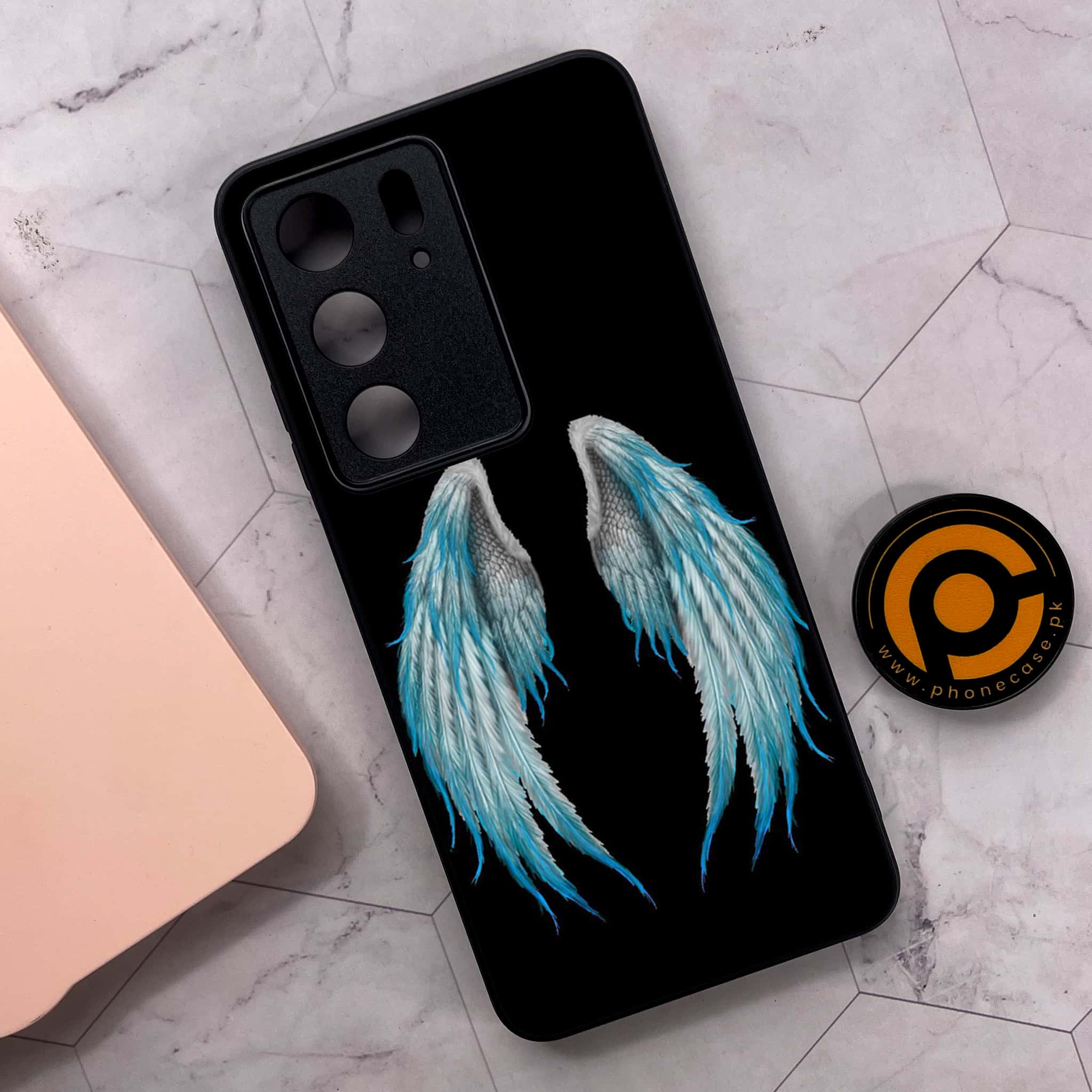 Realme C75x 4G - Angel Wings Series - Premium Metal Printed soft Bumper shock Proof Case