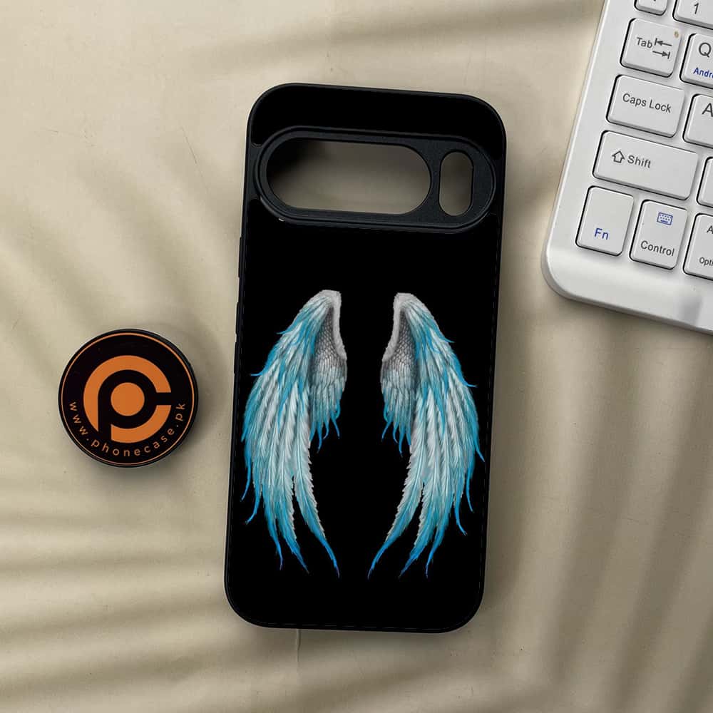 Google Pixel 10  - Angel Wings Series - Premium Metal Printed soft Bumper Shockof Case