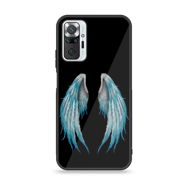 Xiaomi Redmi Note 10 Pro/Note 10 Pro Max - Angel Wings Design 4 - Premium Printed Glass soft Bumper shock Proof Case CS-10172 CS-12483