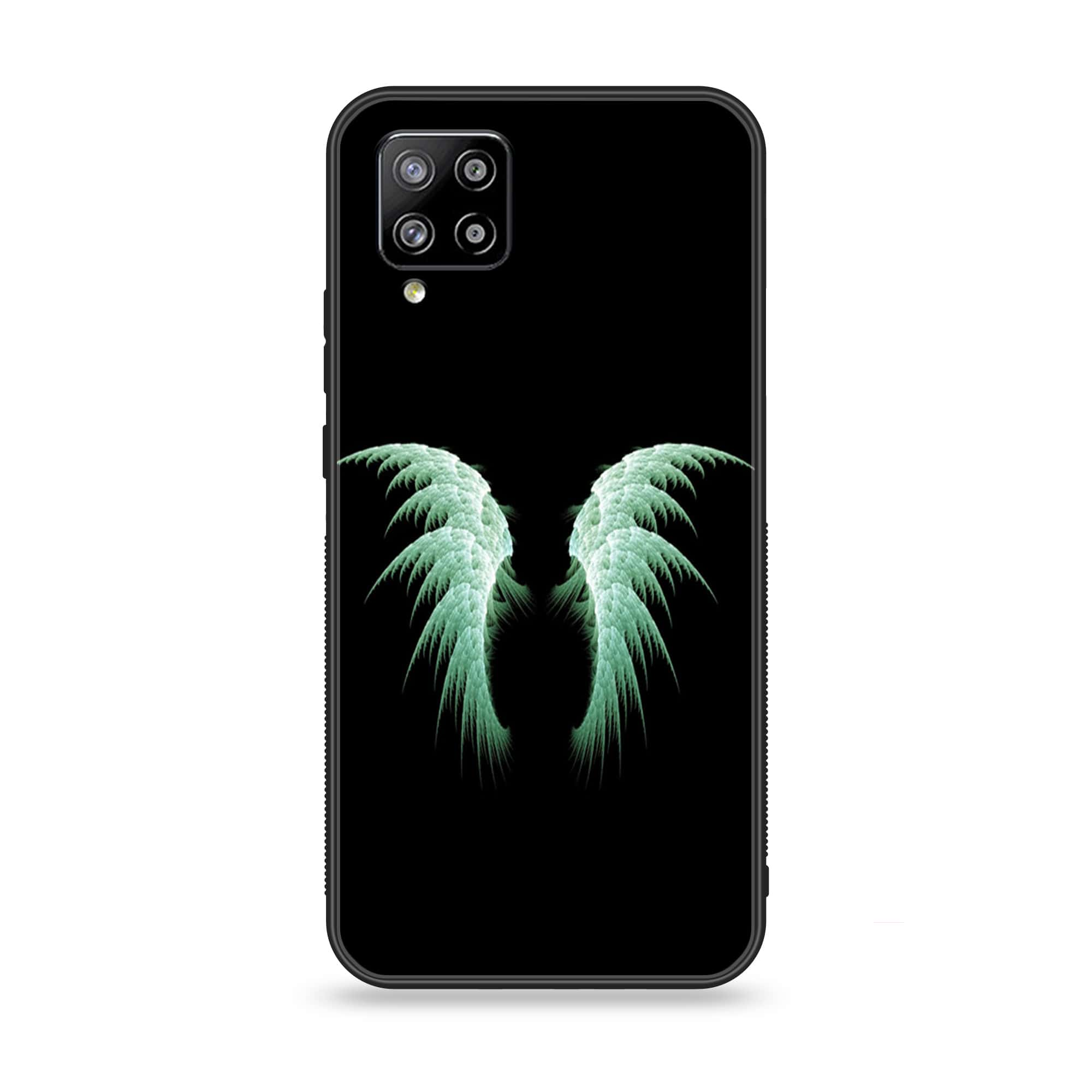 Samsung Galaxy A42 5G - Angel Wings Series - Premium Printed Glass soft Bumper shock Proof Case