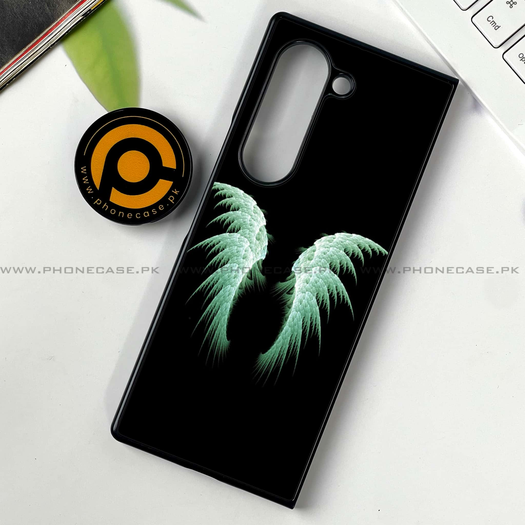 Samsung Galaxy Z Fold 6 - Angel Wings Series - Premium Printed Metal soft Bumper shock Proof Case