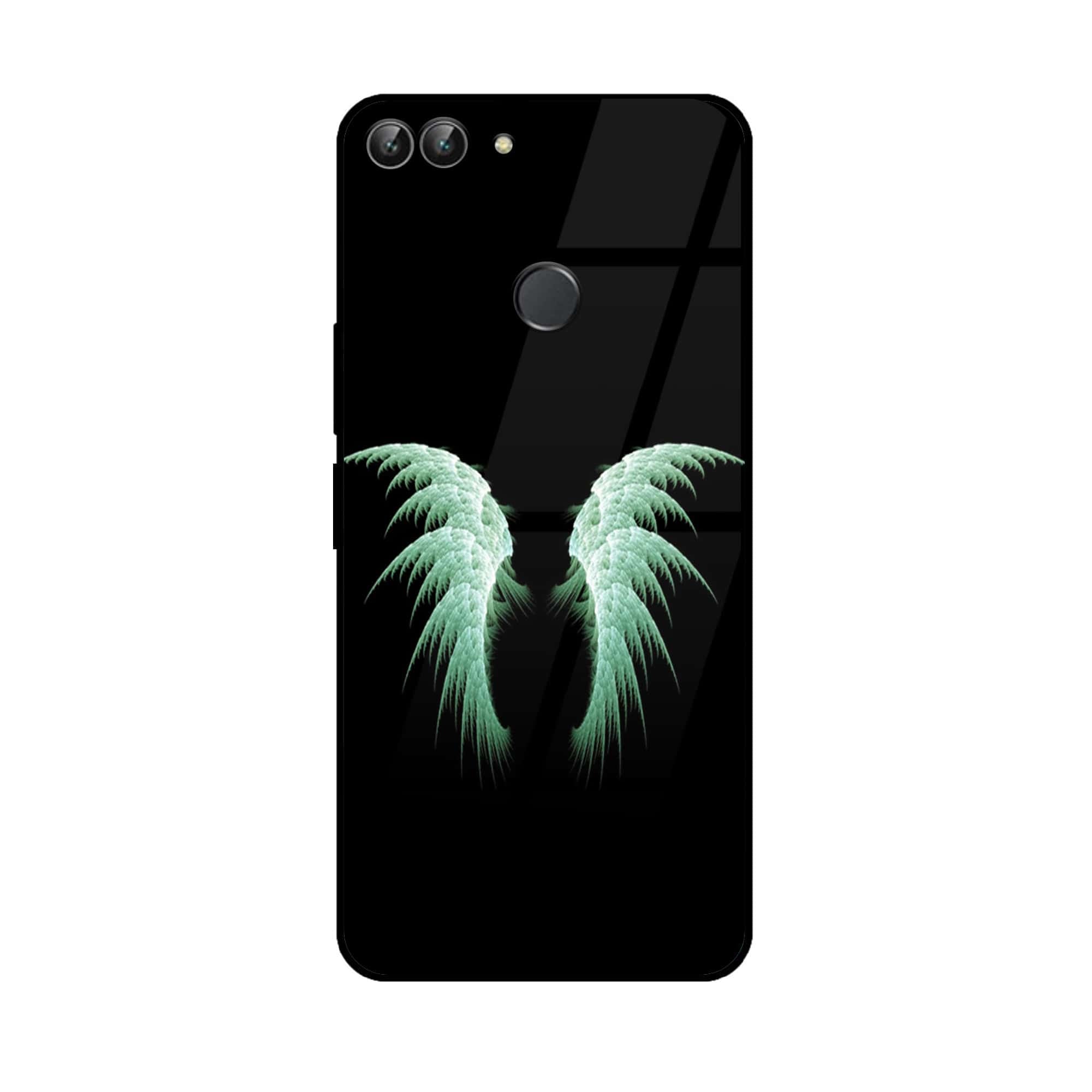 Huawei P Smart - Angel Wings Series - Premium Printed Glass soft Bumper shock Proof Case