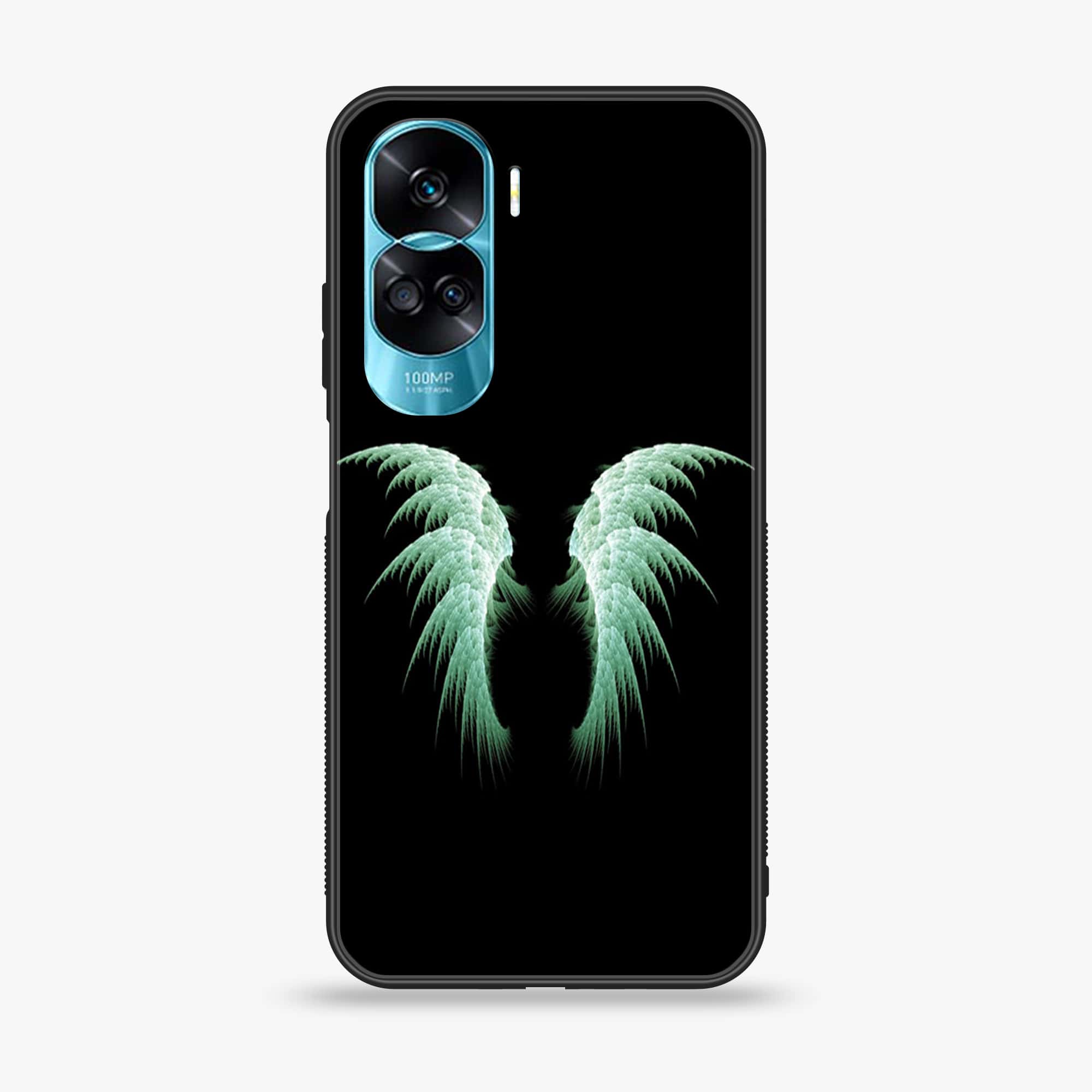 Honor 90 Lite - Angel Wings Series - Premium Printed Glass soft Bumper shock Proof Case