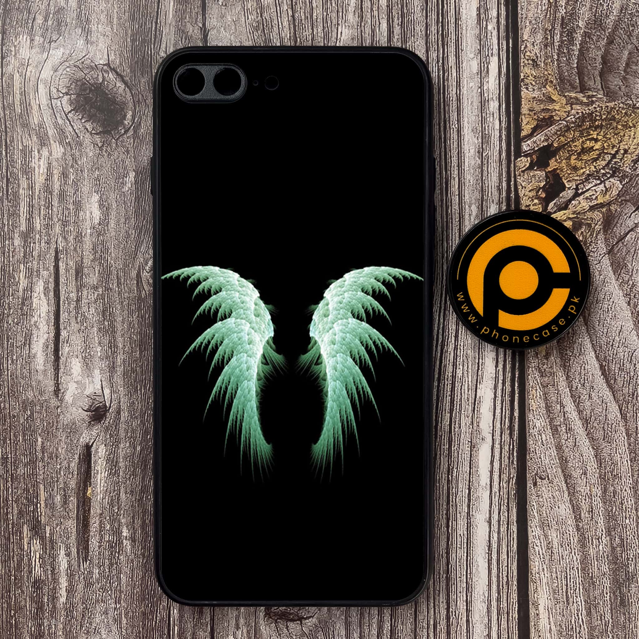 iPhone 7 Plus/ 8 Plus - Angel Wings Series - Premium Metal Printed soft Bumper shock Proof Case