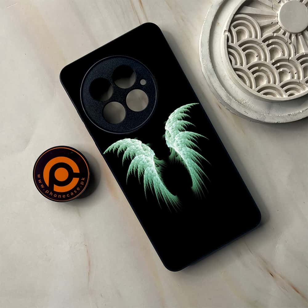 OnePlus 13 - Angel Wings Series - Premium Metal Printed soft Bumper shock Proof Case