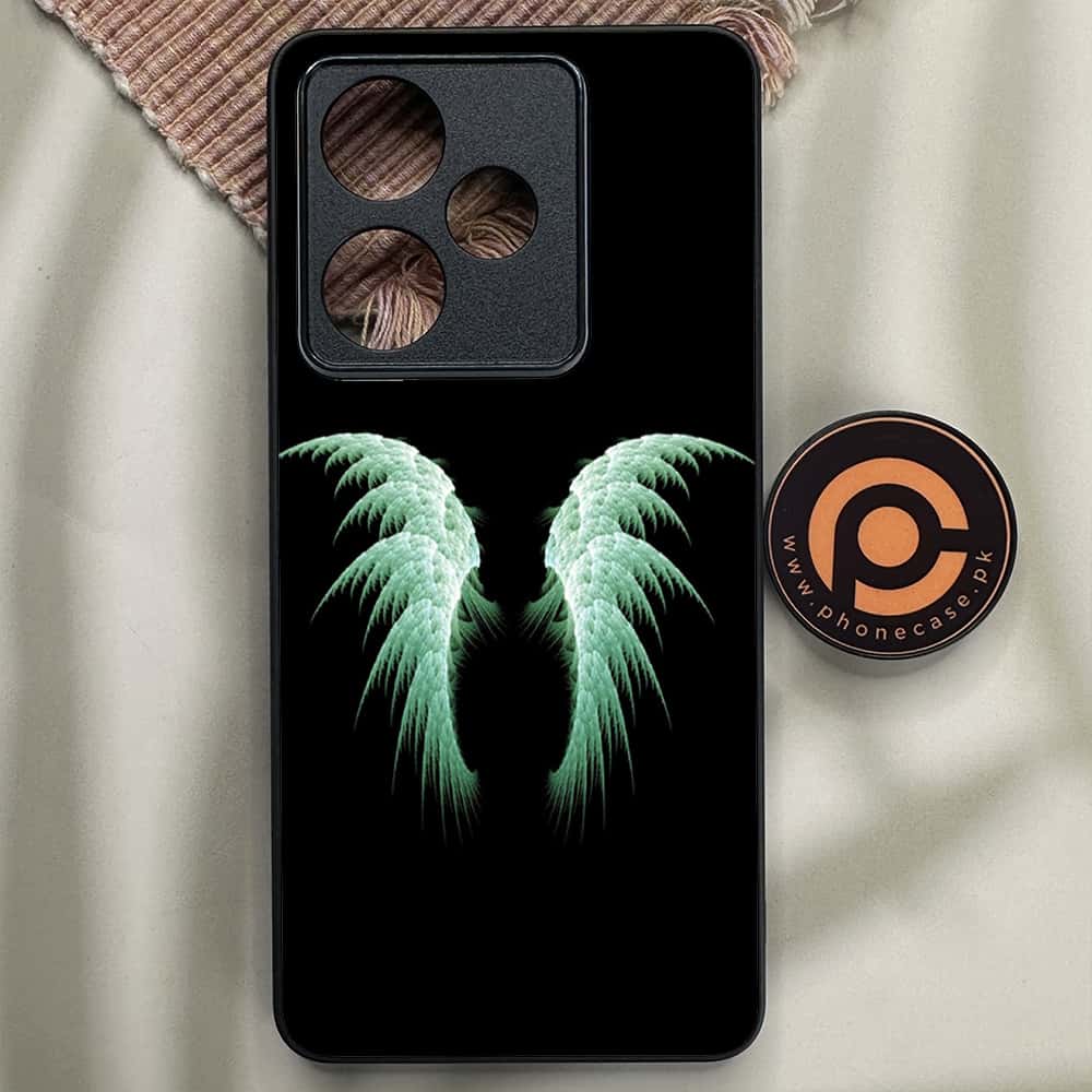 Realme GT 7 - Angel Wings Series - Premium Metal Printed soft Bumper shock Proof Case