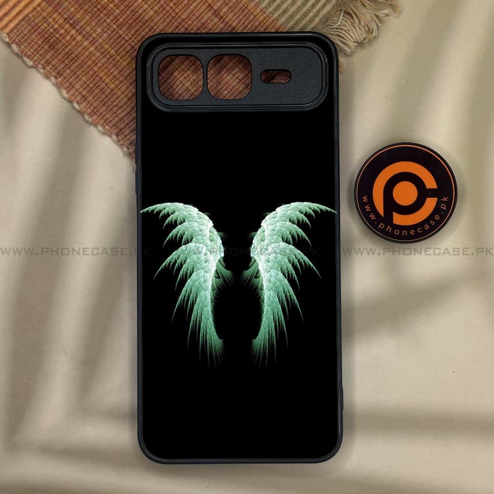 Infinix Smart 10 Plus - Angel Wings Series - Premium Metal Printed soft Bumper shock Proof Case
