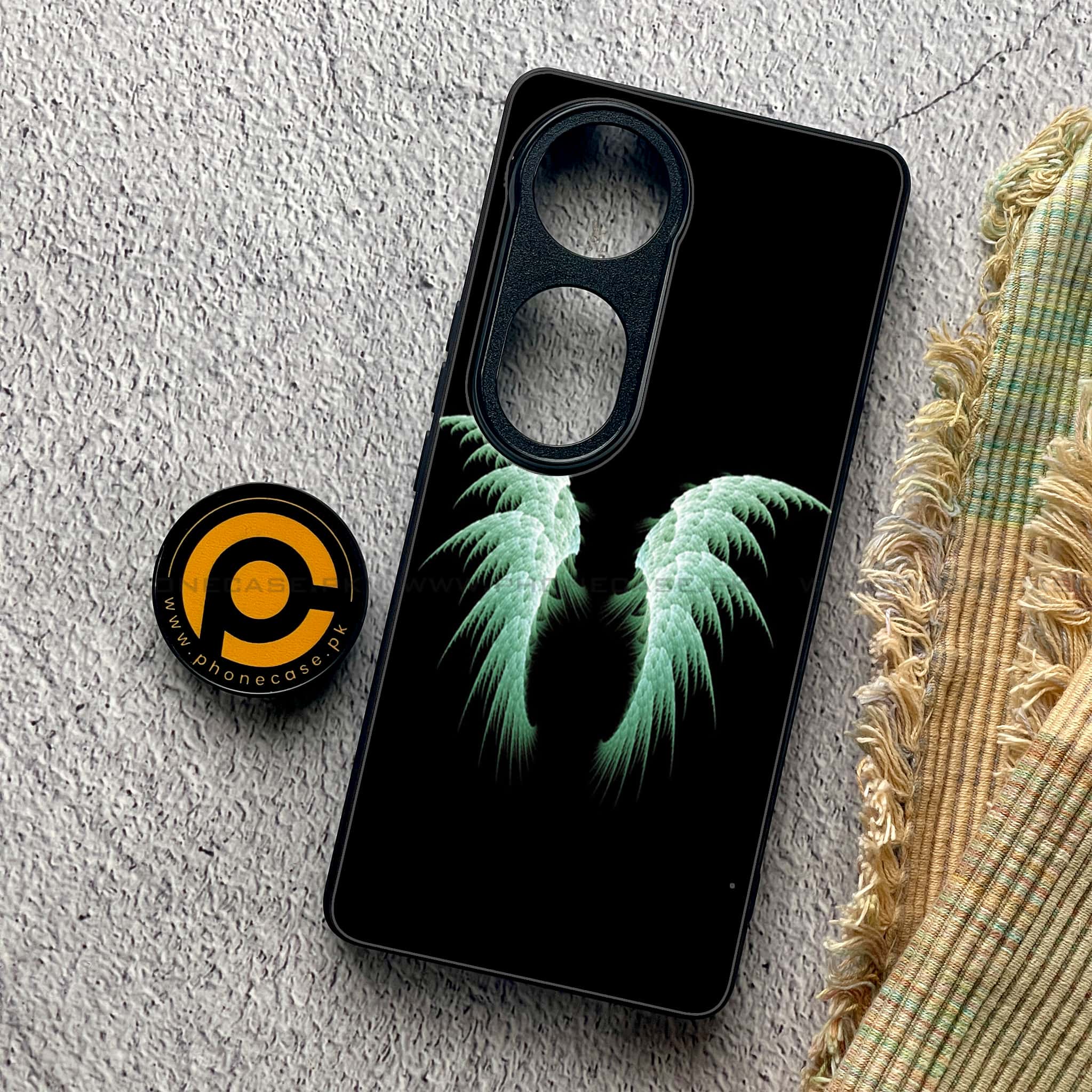 Vivo V40 Pro - Angel Wings Series - Premium Metal Printed soft Bumper shock Proof Case