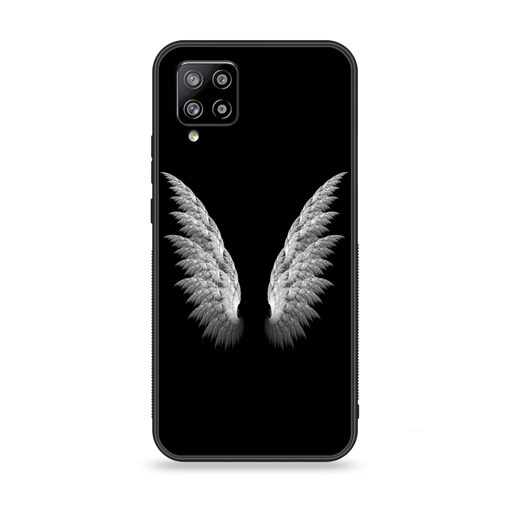 Samsung Galaxy A42 5G - Angel Wings Series - Premium Printed Glass soft Bumper shock Proof Case