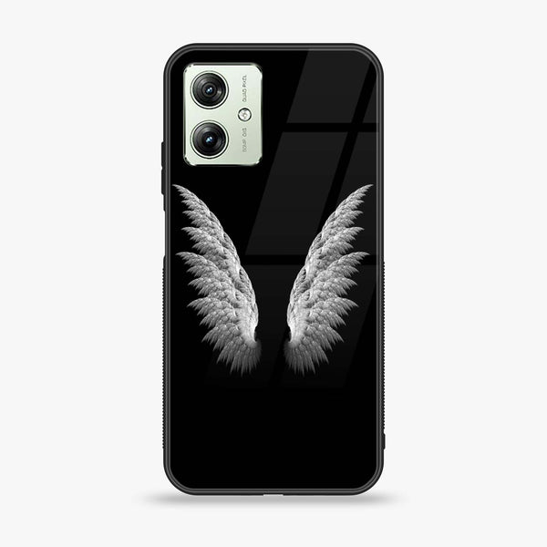 Motorola Moto G54 - Angel Wings Design 6 - Premium Printed Glass soft Bumper shock Proof Case CS-21400