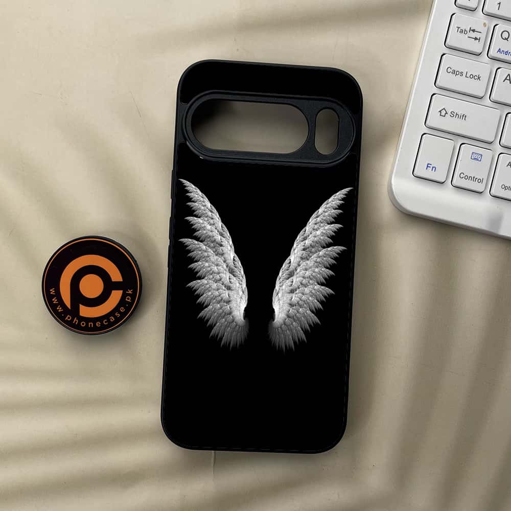 Google Pixel 10  - Angel Wings Series - Premium Metal Printed soft Bumper Shockof Case