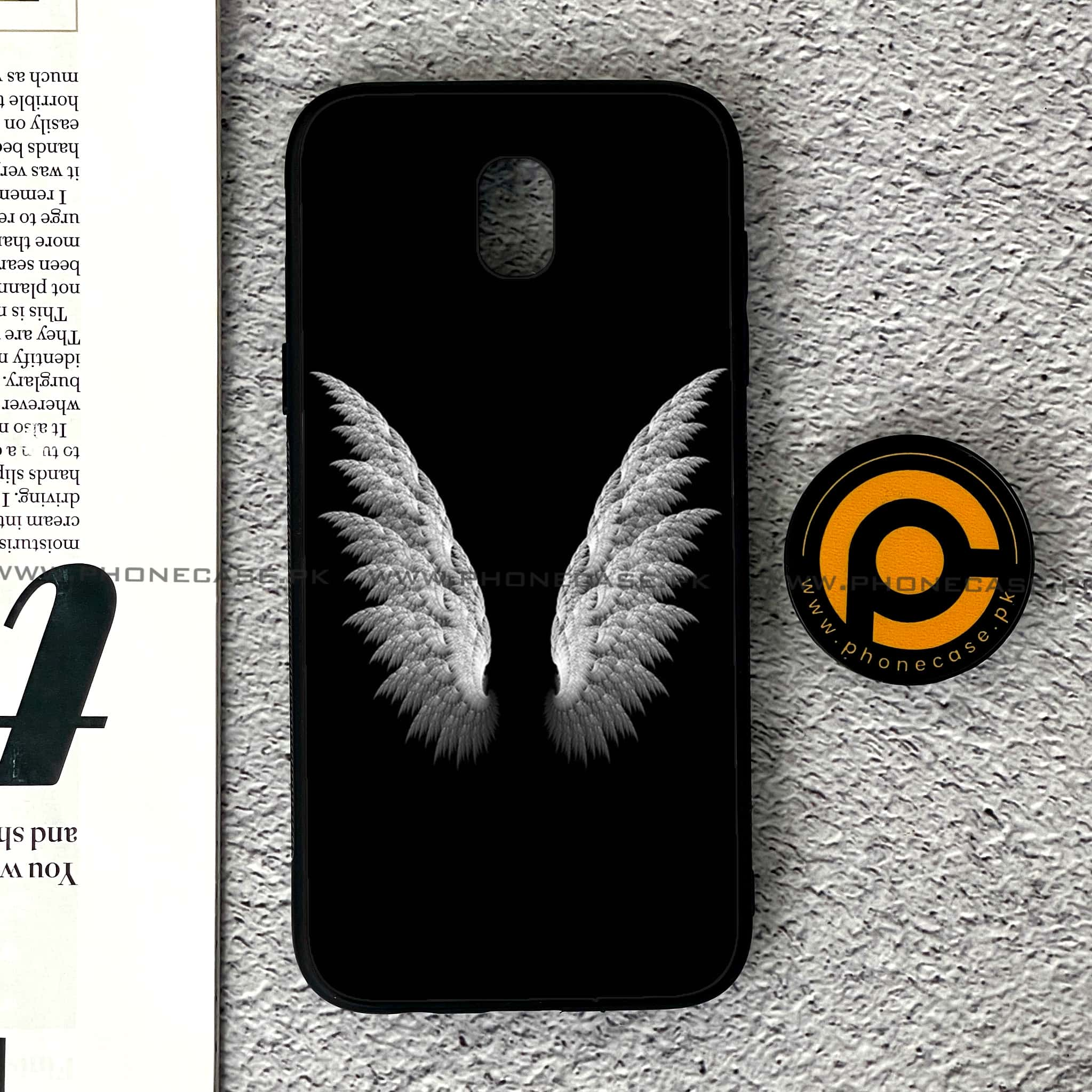 Samsung Galaxy J5 Pro 2017 - Angel Wings Series - Premium Printed Metal soft Bumper shock Proof Case