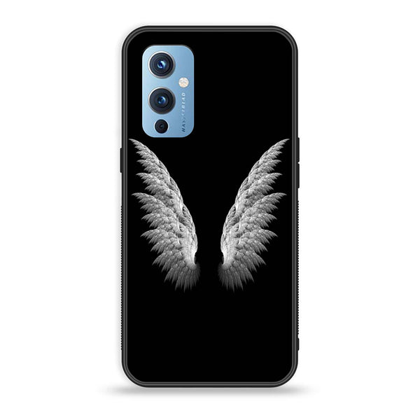 OnePlus 9 - Angel Wings Series Design 6  - Premium Printed Glass soft Bumper shock Proof Case CS-20320