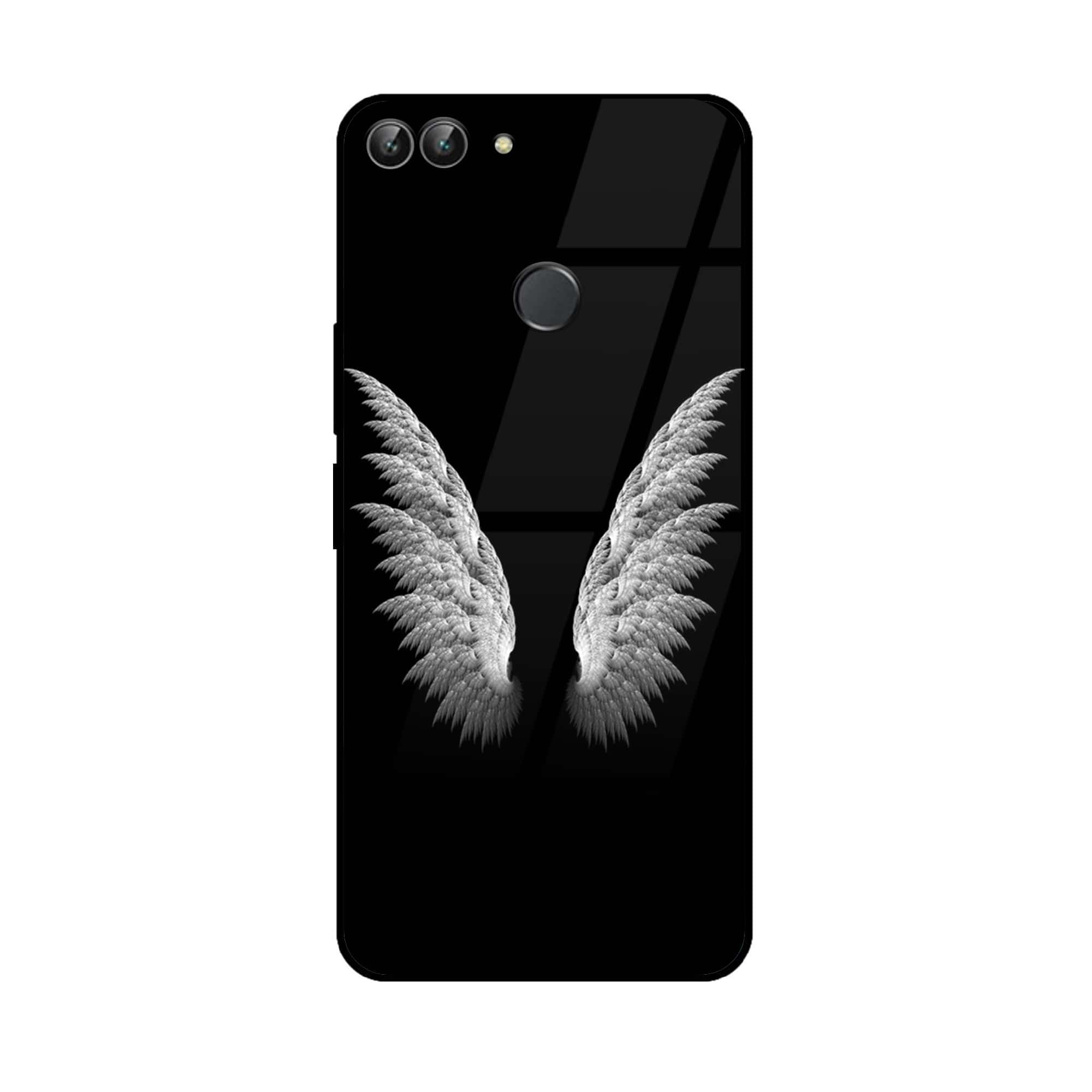 Huawei P Smart - Angel Wings Series - Premium Printed Glass soft Bumper shock Proof Case