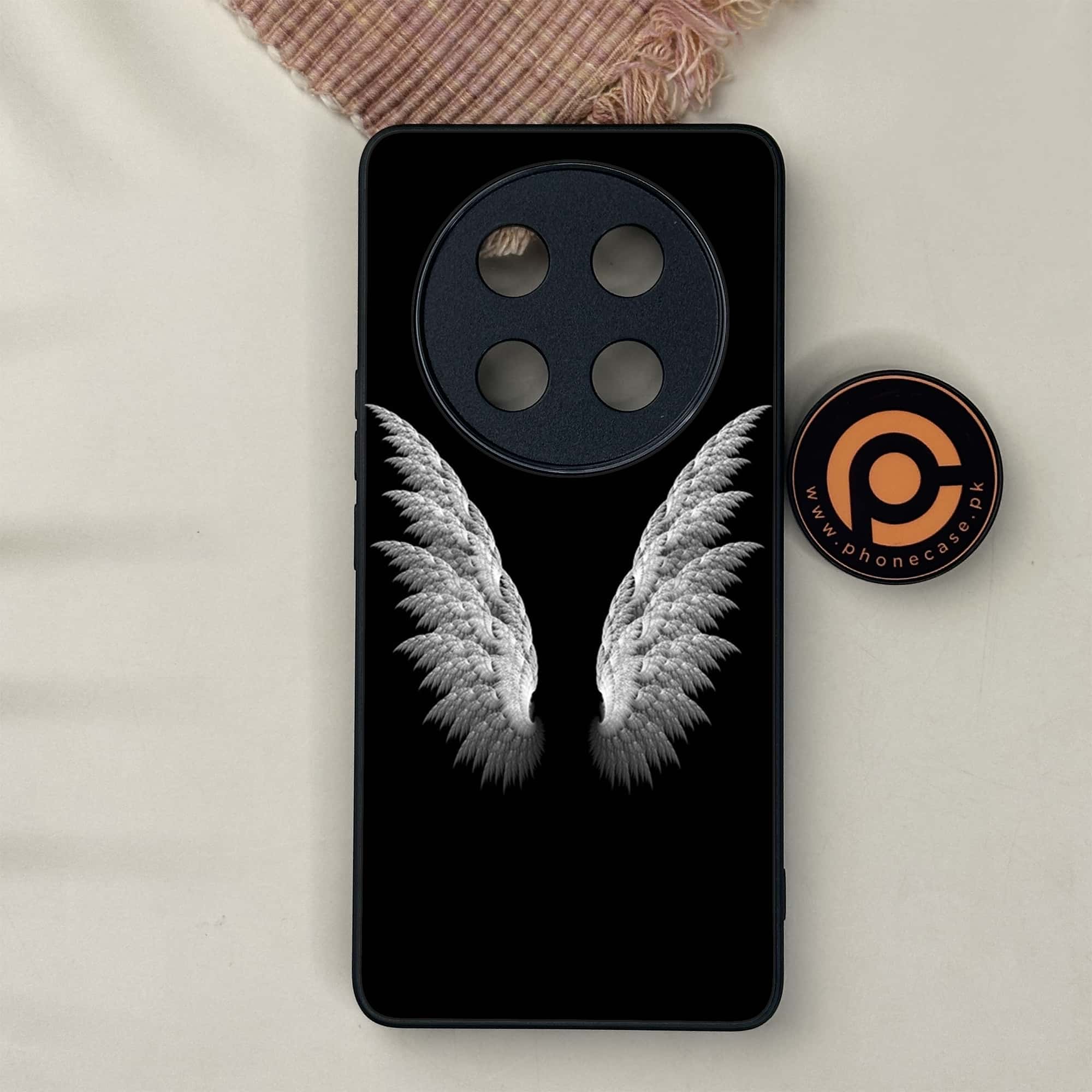 Honor X9c 5G - Angel Wings Series - Premium Metal Printed soft Bumper shock Proof Case