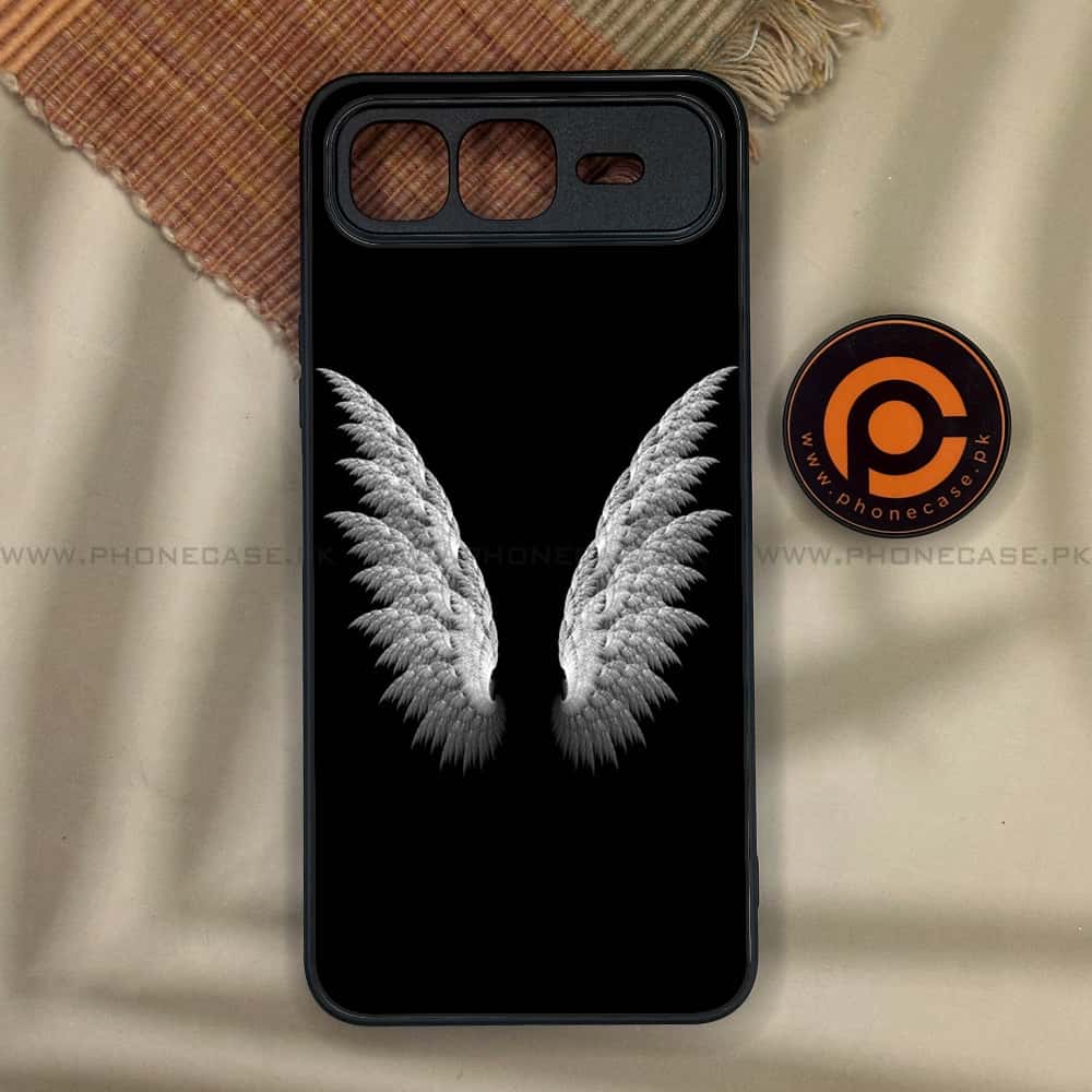 Infinix Smart 10 Plus - Angel Wings Series - Premium Metal Printed soft Bumper shock Proof Case