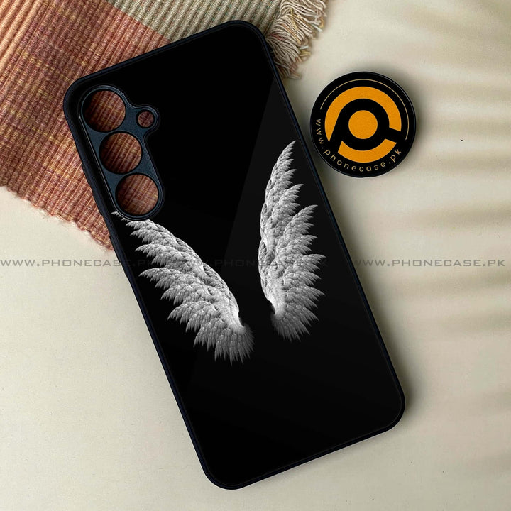 Samsung Galaxy A15 - Angel Wings Design 6 - Premium Metal Printed soft Bumper shock Proof Case