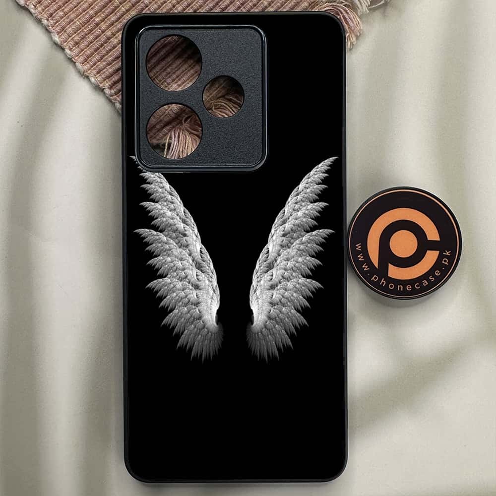 Realme GT 7 - Angel Wings Series - Premium Metal Printed soft Bumper shock Proof Case