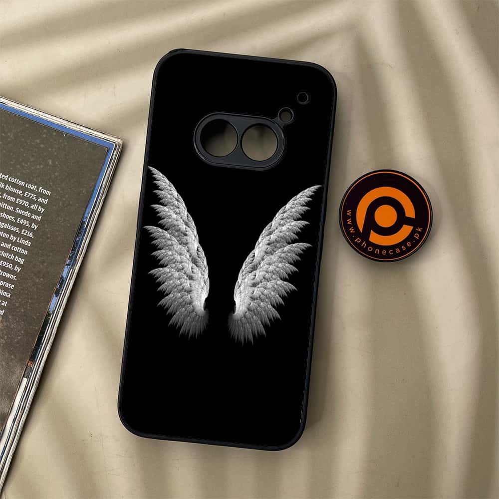 Nothing Phone (2a) - Angel Wings Series - Premium Metal Printed soft Bumper Shock Proof Case