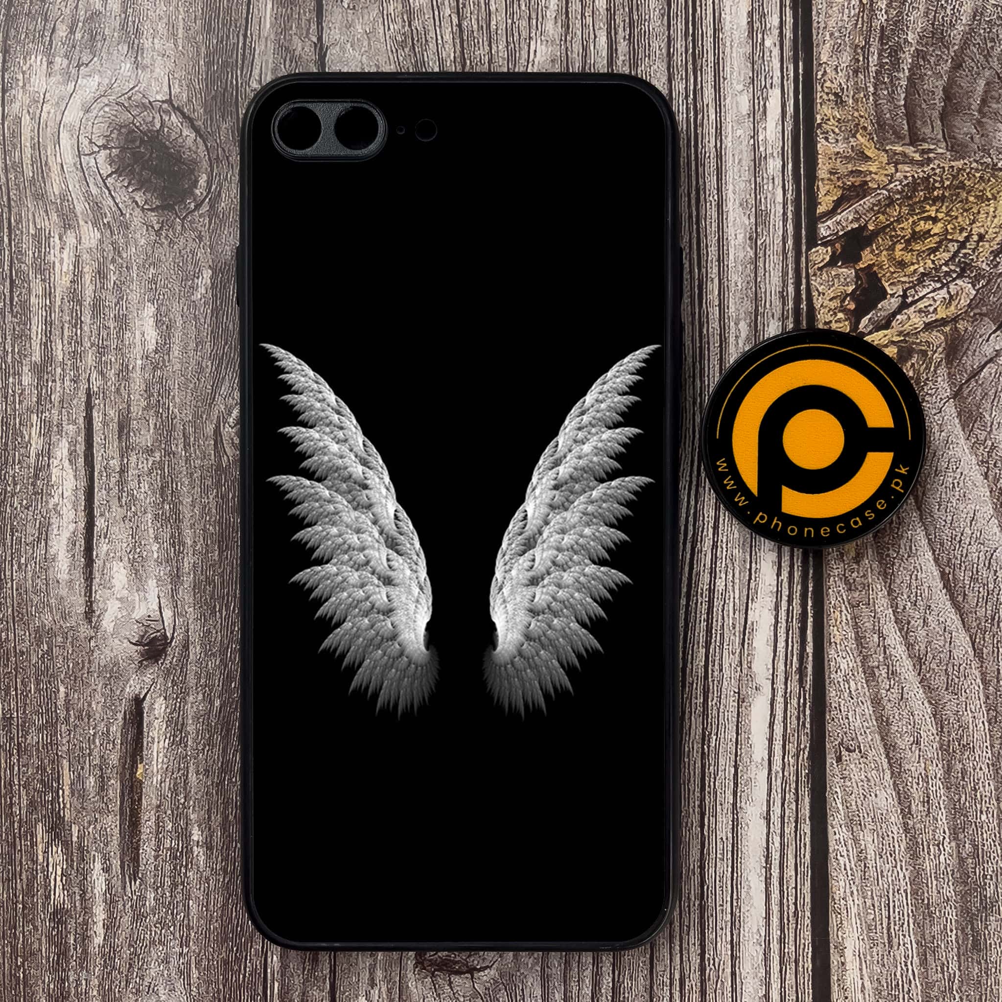 iPhone 7 Plus/ 8 Plus - Angel Wings Series - Premium Metal Printed soft Bumper shock Proof Case