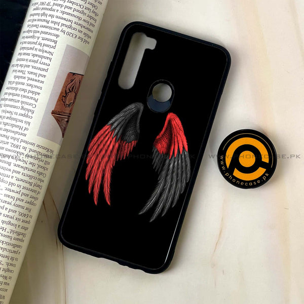 Redmi Note 8 - Angel Wings Design 7- Premium Metal  Printed soft Bumper shock Proof Case CS-27776