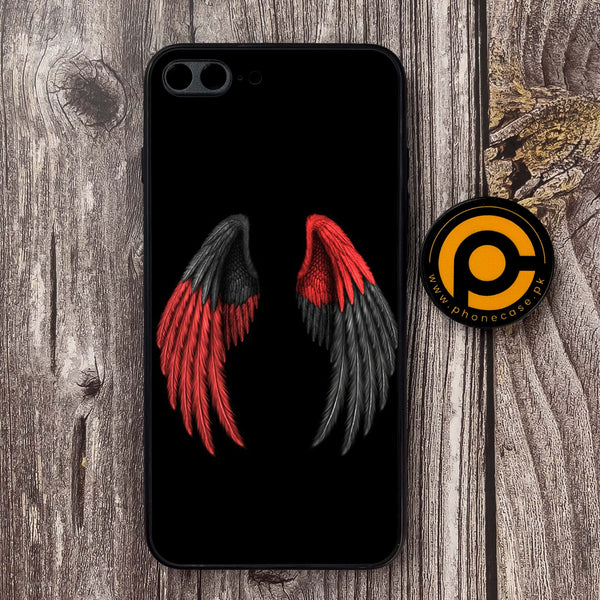 iPhone 7 Plus/ 8 Plus - Angel Wings Design 7 - Premium Metal Printed soft Bumper shock Proof Case  CS-25108 CS-26869
