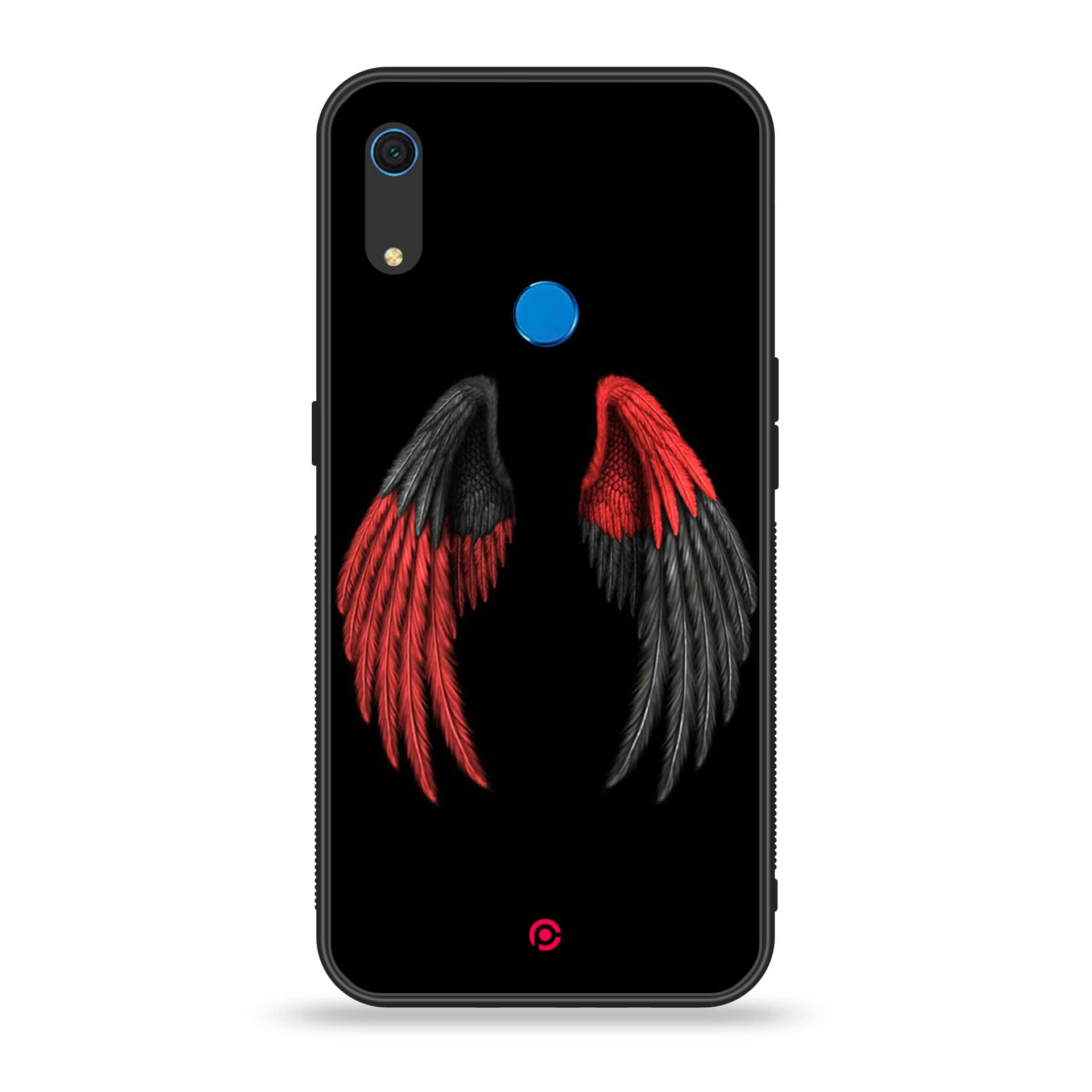 Huawei Y6s - Angel Wings Series - Premium Printed Metal soft Bumper shock Proof Case