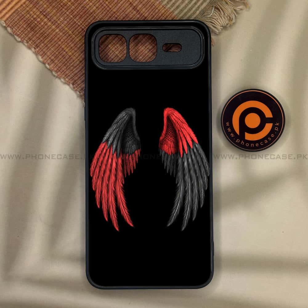 Infinix Smart 10 Plus - Angel Wings Series - Premium Metal Printed soft Bumper shock Proof Case