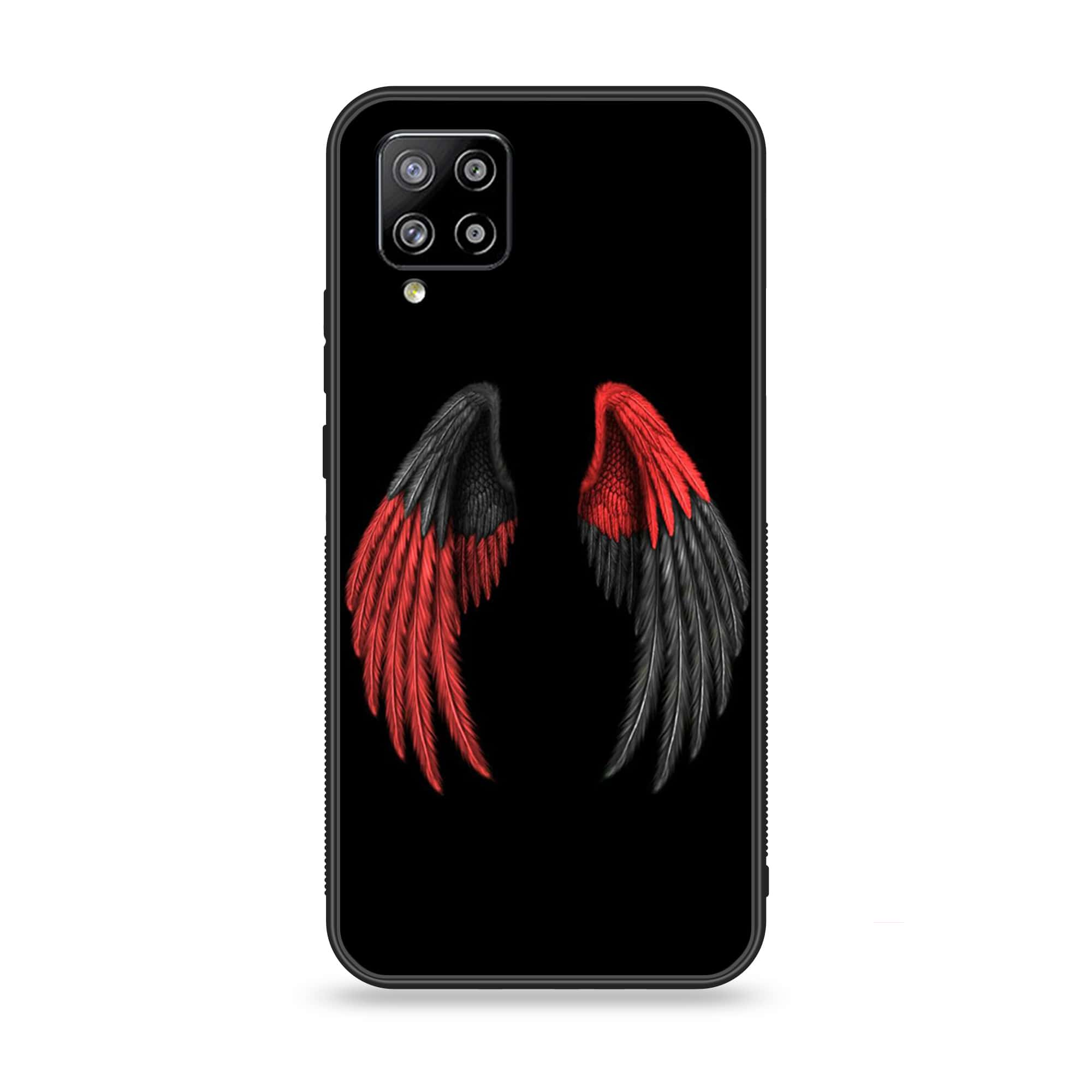 Samsung Galaxy A42 5G - Angel Wings Series - Premium Printed Glass soft Bumper shock Proof Case