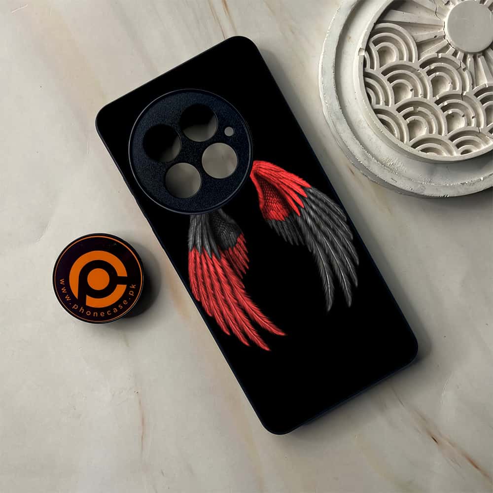 OnePlus 13 - Angel Wings Series - Premium Metal Printed soft Bumper shock Proof Case