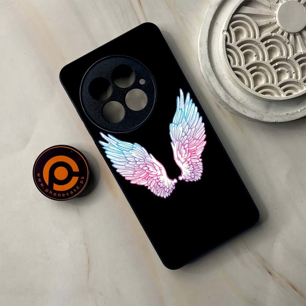 OnePlus 13 - Angel Wings Series - Premium Metal Printed soft Bumper shock Proof Case