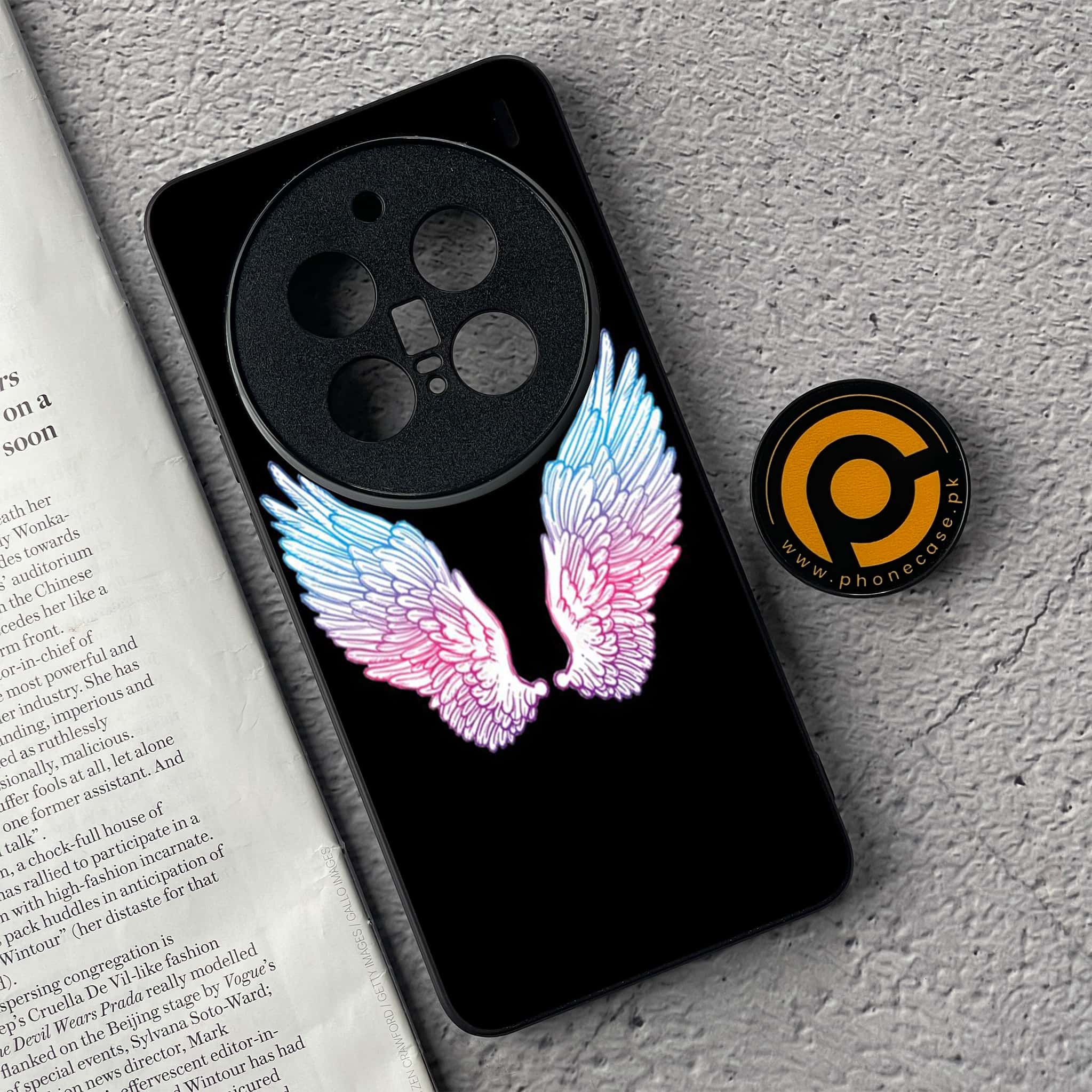 Vivo X200 Pro - Angel Wings Series - Premium Metal  Printed soft Bumper shock Proof Case