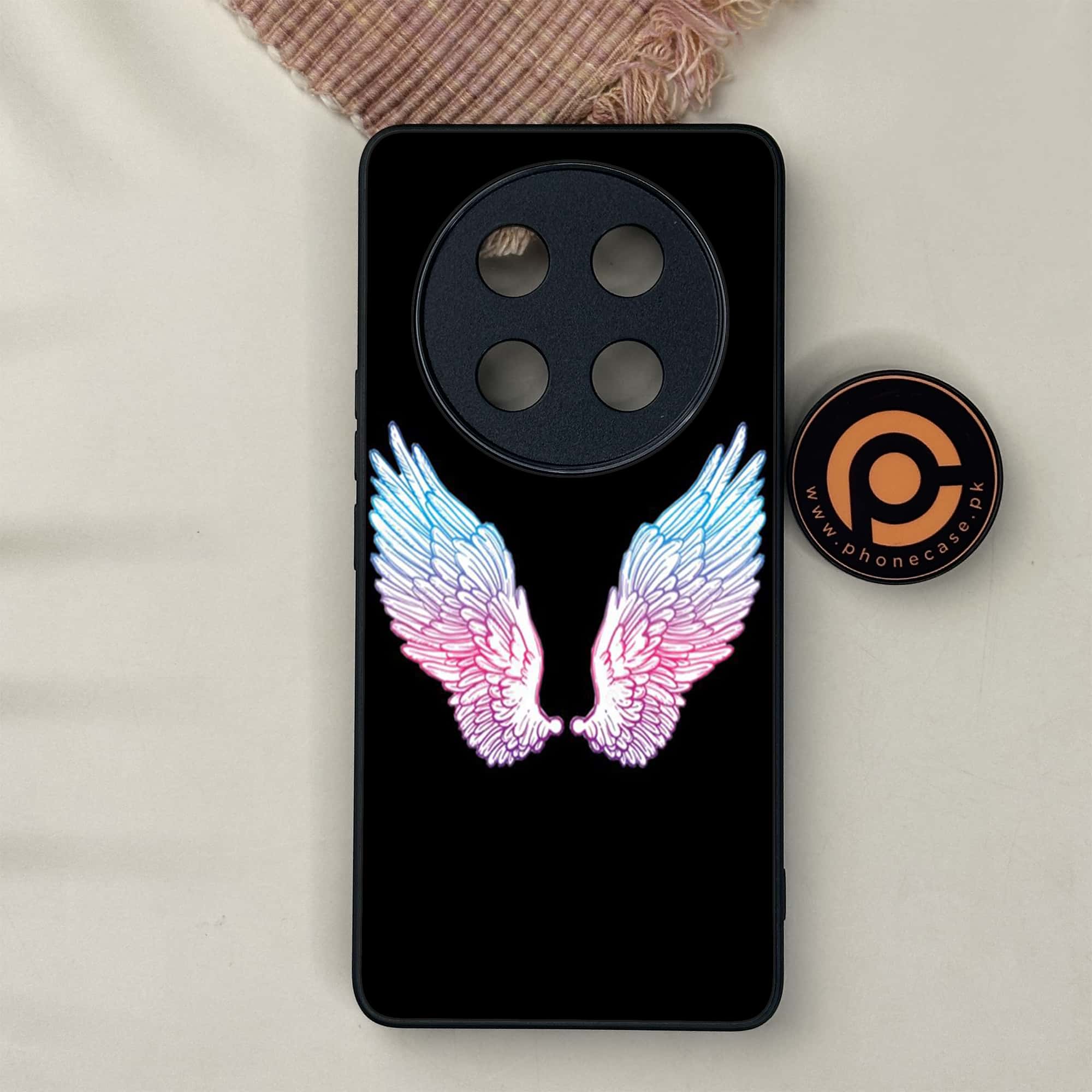 Honor X9c 5G - Angel Wings Series - Premium Metal Printed soft Bumper shock Proof Case