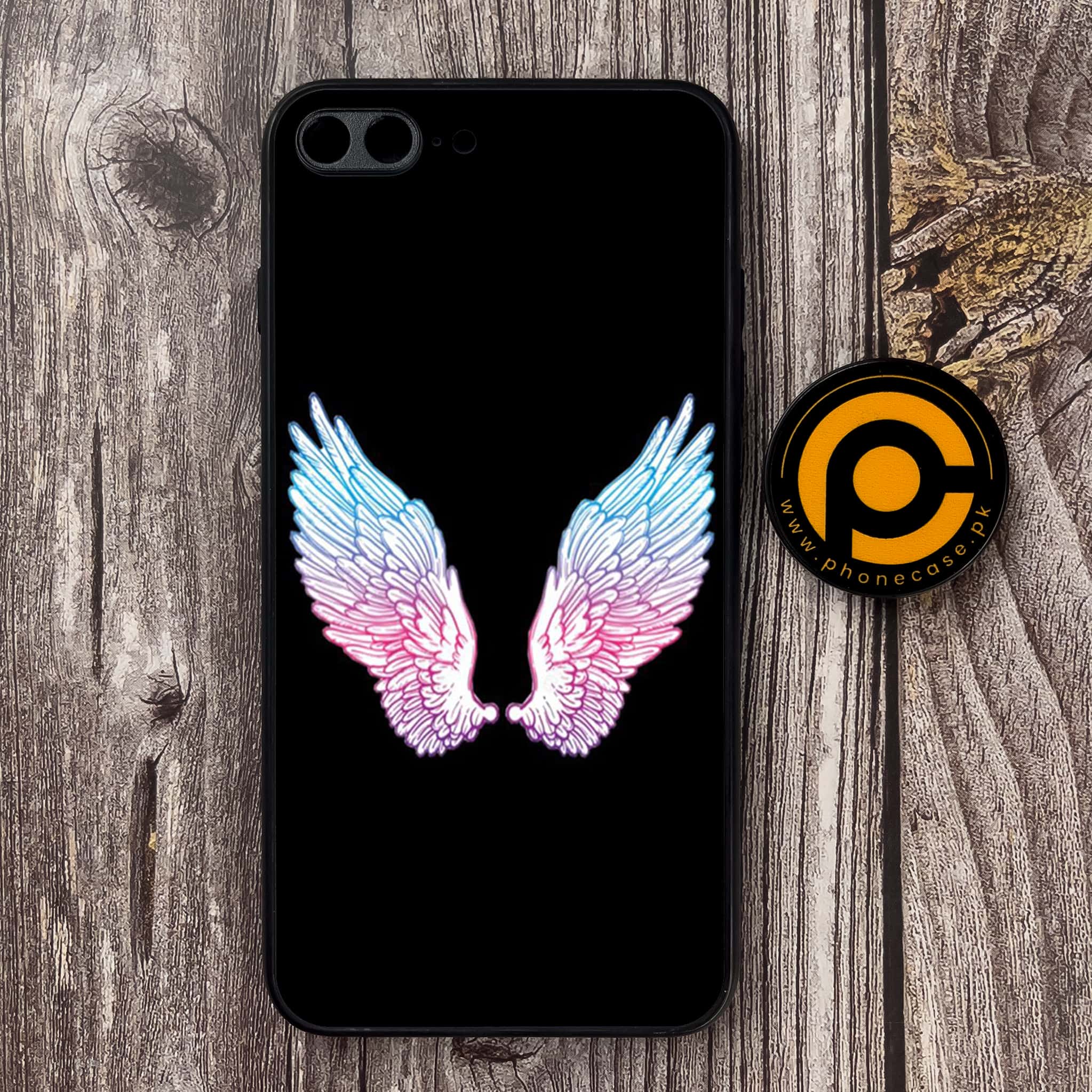 iPhone 7 Plus/ 8 Plus - Angel Wings Series - Premium Metal Printed soft Bumper shock Proof Case