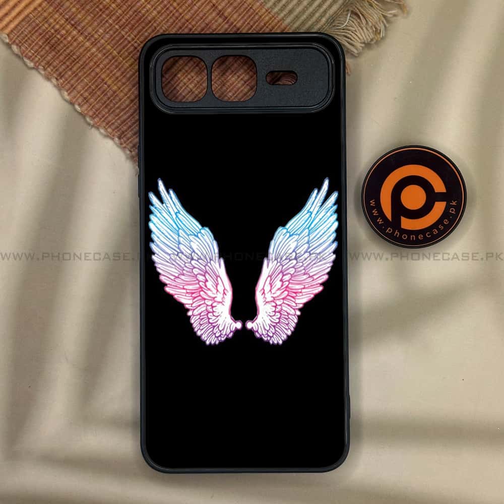 Infinix Smart 10 Plus - Angel Wings Series - Premium Metal Printed soft Bumper shock Proof Case