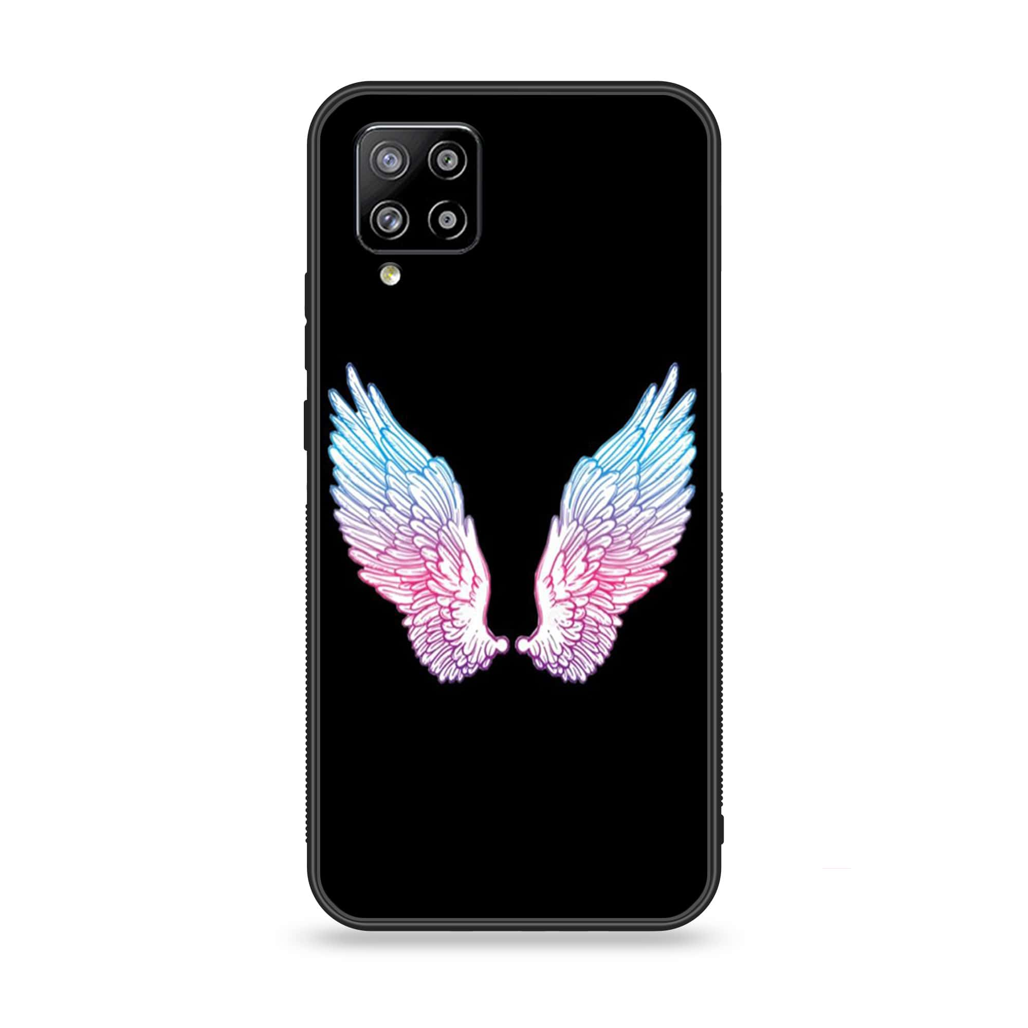 Samsung Galaxy A42 5G - Angel Wings Series - Premium Printed Glass soft Bumper shock Proof Case