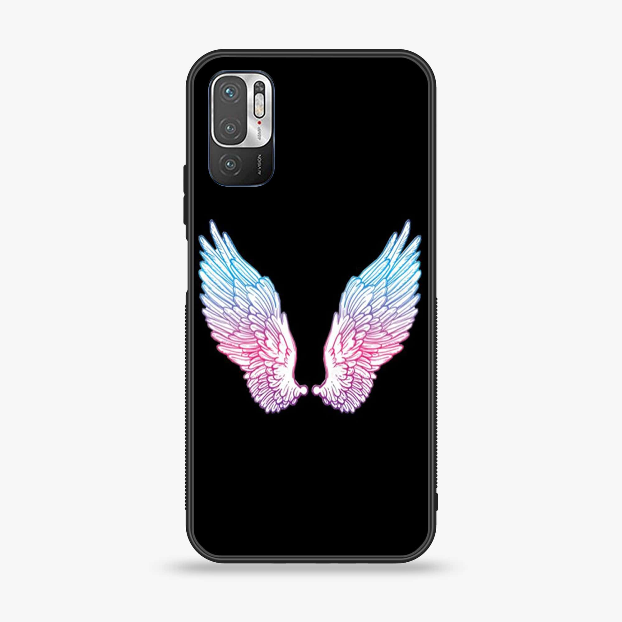 Xiaomi Redmi Note 10 5G - Angel Wings Series - Premium Printed Glass soft Bumper shock Proof Case