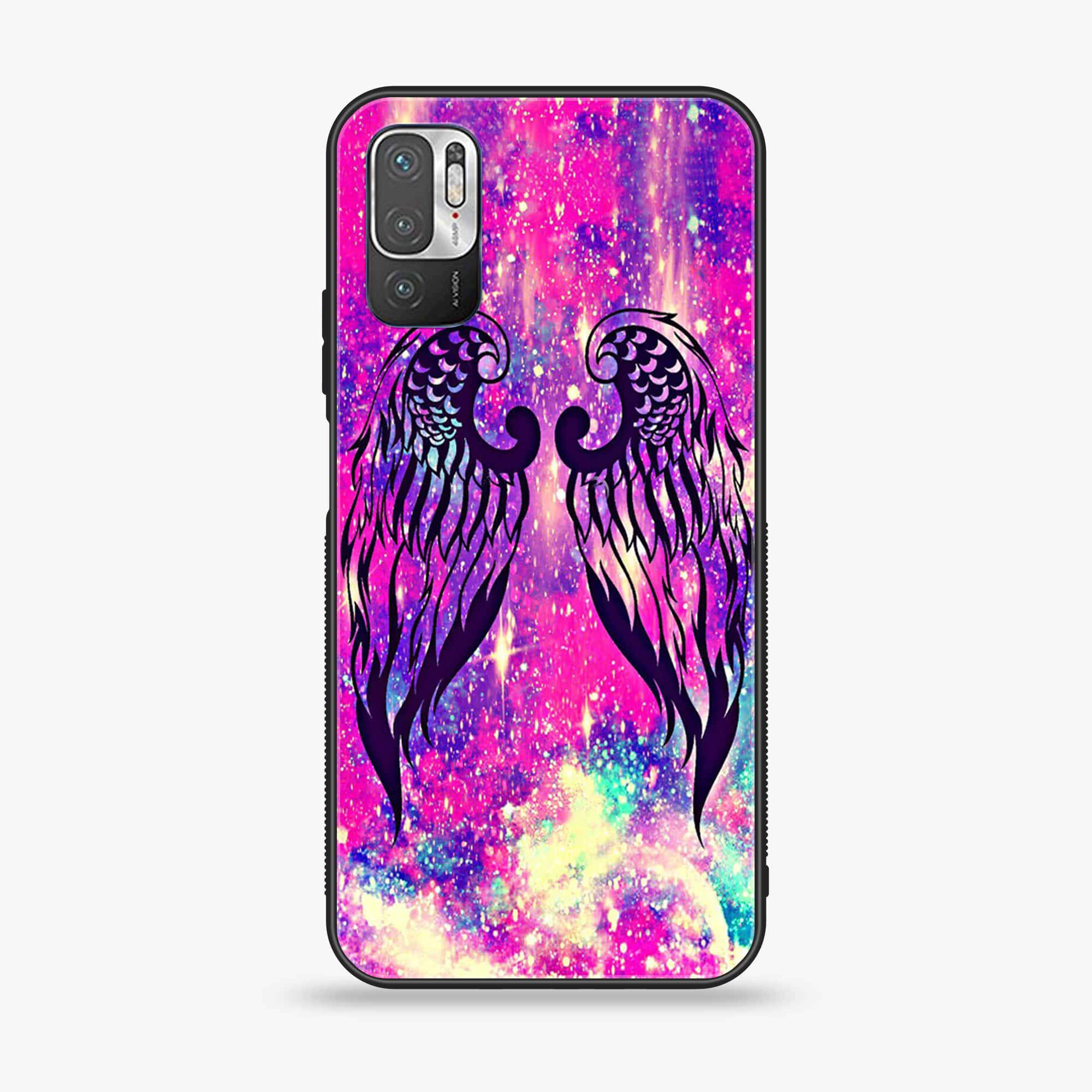 Xiaomi Redmi Note 10 5G - Angel Wings Series - Premium Printed Glass soft Bumper shock Proof Case