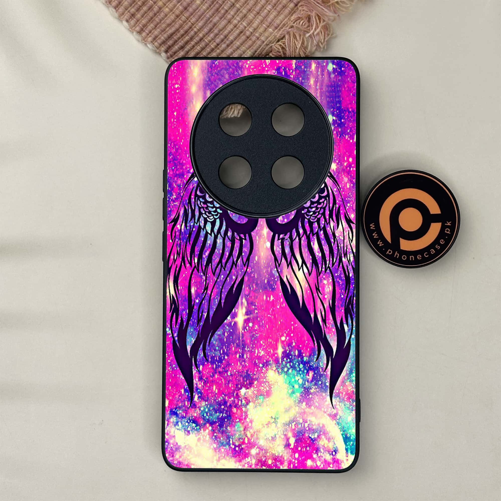 Honor X9c 5G - Angel Wings Series - Premium Metal Printed soft Bumper shock Proof Case