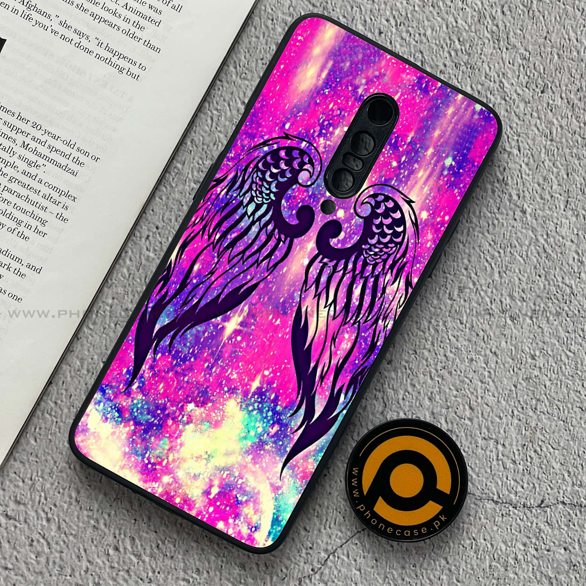 OnePlus 7 Pro - Angel Wings Series - Premium Printed Glass soft Bumper shock Proof Case