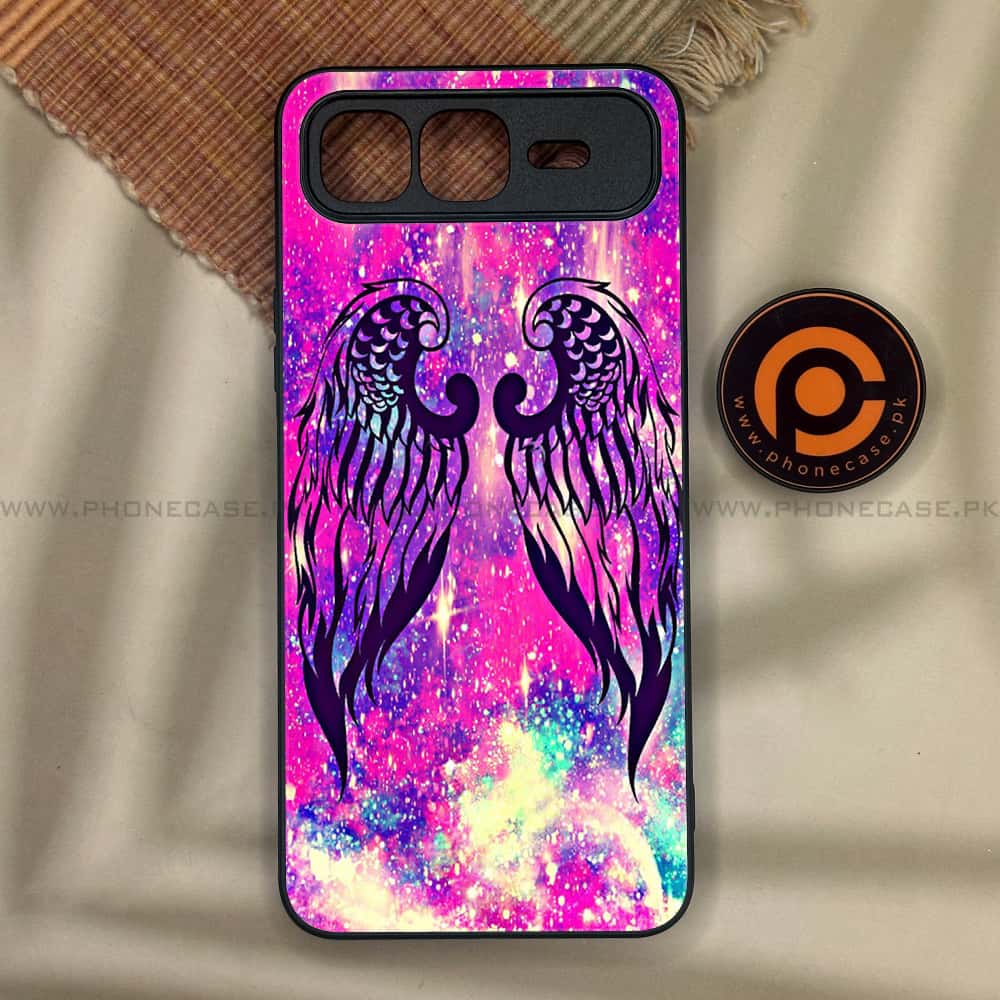 Infinix Smart 10 Plus - Angel Wings Series - Premium Metal Printed soft Bumper shock Proof Case