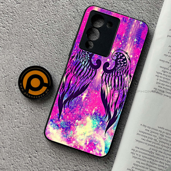 Infinix Note 12 G96 Angel Wings Design 9  Premium Printed Glass soft Bumper shock Proof Case CS-36591