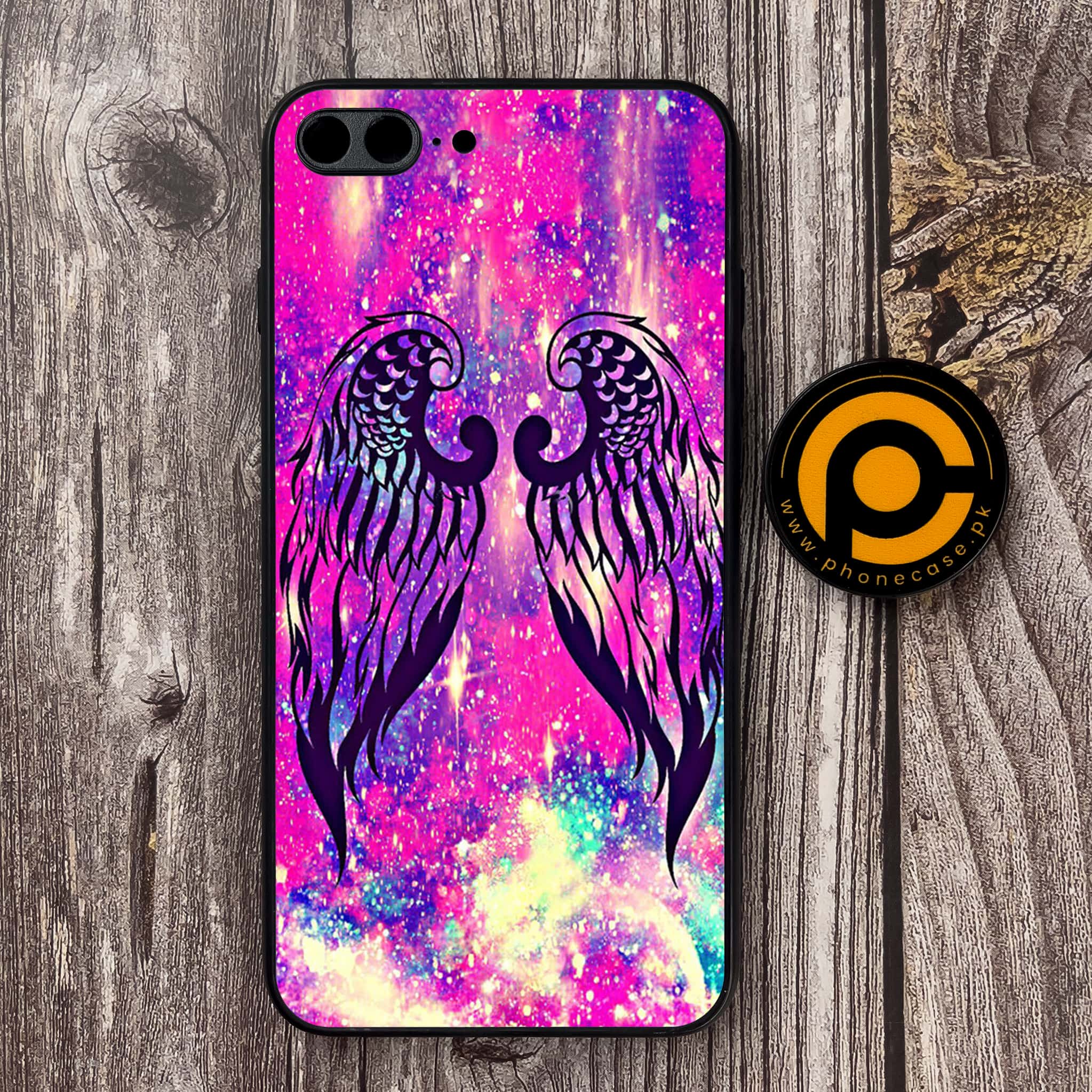 iPhone 7 Plus/ 8 Plus - Angel Wings Series - Premium Metal Printed soft Bumper shock Proof Case