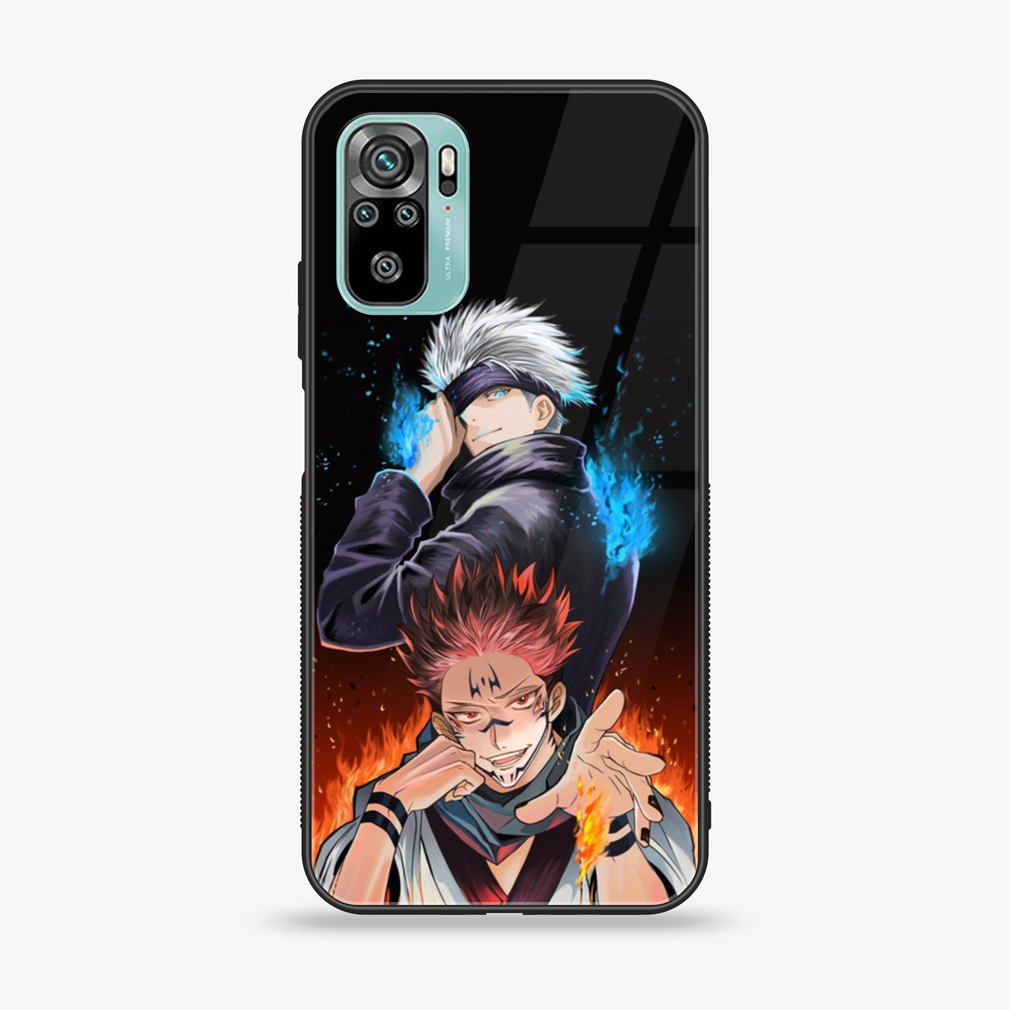 Redmi 10 - Anime 2.0 Series - Premium Printed Glass soft Bumper shock Proof Case